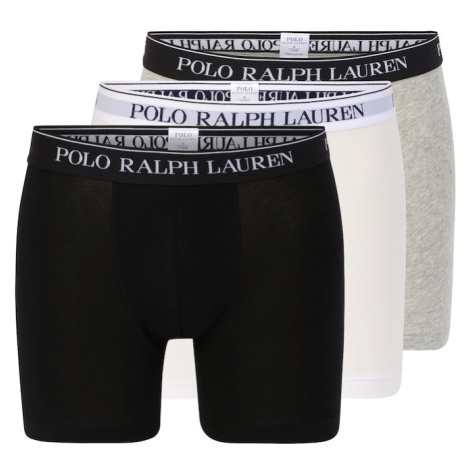 Polo Ralph Lauren Boxerky  sivá melírovaná / čierna / biela