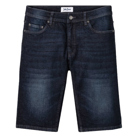 Strečové džínsové bermudy, zosilnené v rozkroku, Regular Fit bonprix