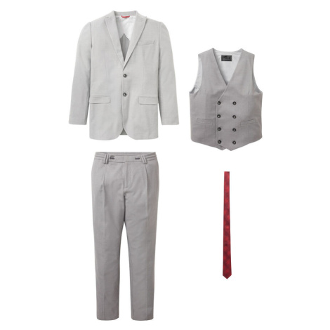 Oblek (4-dielny): sako, nohavice, vesta, kravata bonprix