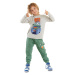 Denokids Monster Truck Boy's Pocket Detailed T-shirt Trousers Set