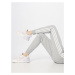 ADIDAS SPORTSWEAR Športové nohavice '3S FL'  sivá melírovaná / biela