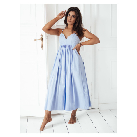 Midi šaty ELIENE Farba modrá DSTREET