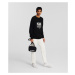 Sveter Karl Lagerfeld Karl Logo Crewneck Black