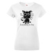 Dámské vtipné tričko s potlačou Kočky v strese