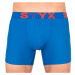 Men's boxers Styx long sports rubber blue