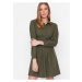 Khaki Women's Shirt Dress Trendyol - Women's