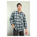 DEFACTO Regular Fit Checkered Lumberjack Long Sleeve Shirt