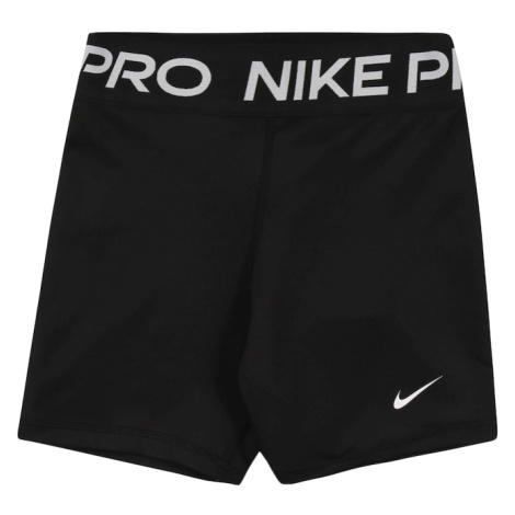 NIKE Športové nohavice  čierna / biela