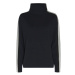 Tommy Hilfiger Sveter - SIDE STRIPE MOCK-NK SWEATER LS modrý