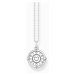 Thomas Sabo KE2201-390-9-L45V Silver necklace with pink pendant and heart-shaped stone