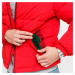 LACOSTE Short Lightweight Water-Resistant Puffer Coat červená