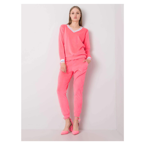 Pink women's velour set RUE PARIS