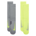 Ponožky NIKE 2 PACK-U NK MLTPLIER CRW-- YELLOW GREY