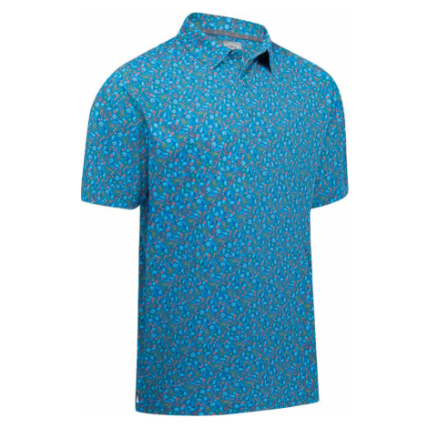 Callaway Mens Micro Novelty Golf Print Polo Vallarta Blue Polo košeľa