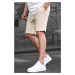 Madmext Beige Basic Men's Shorts 6505