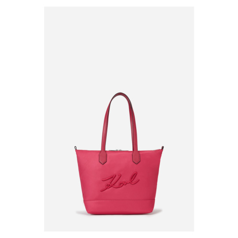 Kabelka Karl Lagerfeld K/Signature Nylon Md Tote Persian Red