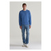 MIKINA GANT REG SHIELD C-NECK SWEAT VINTAGE BLUE