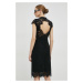 Šaty Ivy Oak čierna farba,mini,priliehavá,IO1100X7044