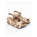 Bayton Remienkové sandále 'Venus'  hnedá / ružové zlato / čierna