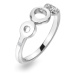 Hot Diamonds Elegantný strieborný prsteň s diamantom Balance DR243 59 mm