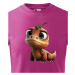 Dětské tričko - dinosaurus - roztomilý barevný motiv s plnými barvami