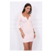 Dress with button-down neckline powder pink