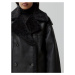 EDITED Zimný kabát 'Erin'  čierna / biela ako vlna