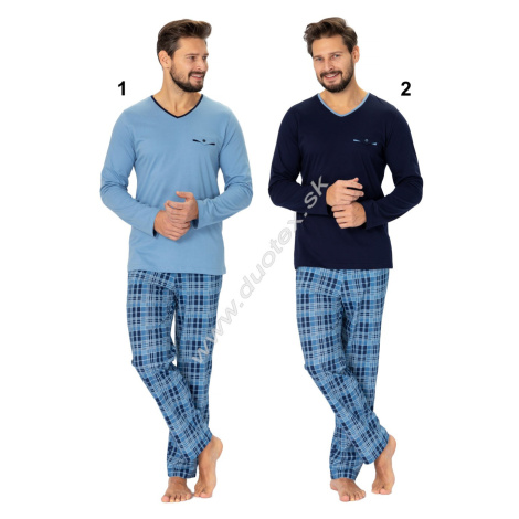 Hotberg(M-Max) Pánske pyžamo Leon993 2-tm.modrá