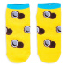 Yoclub Členkové bavlnené ponožky vzory farieb SK-86/UNI/05 žltá