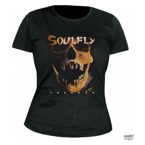 Tričko metal NUCLEAR BLAST Soulfly Savages Čierna sivá hnedá