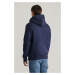 MIKINA GANT EMBOSSED SWEAT HOODIE EVENING BLUE