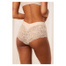 Nohavičky Triumph 10219748 Body Make-Up Illusion Lace Shorty Farba: Béžová