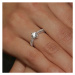 Strieborný originálny prsteň Florence so Swarovski® Zirconia