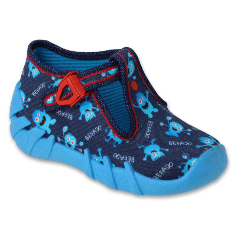 BEFADO 110P476 chlapčenské papuče modré 110P476_24