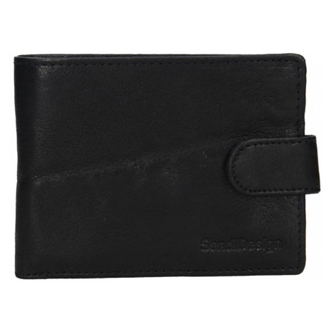 Pánska kožená peňaženka SendiDesign Robert - čierna Sendi Design