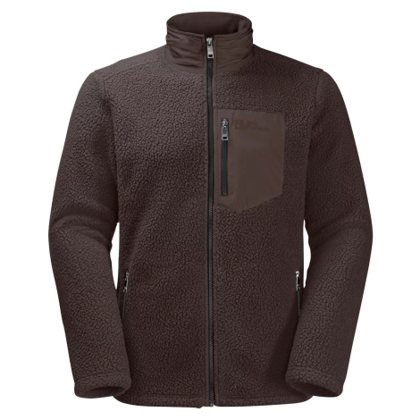 HNEDÁ PÁNSKA FLEECOVÁ MIKINA JACK WOLFSKIN KINGSWAY FLEECE M 1709002-5138