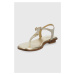 Sandále MICHAEL Michael Kors Mallory Thong Mallory Thong dámske, zlatá farba,, 40S2MAFA1D
