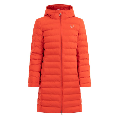 MYMO Zimný kabát  neónovo oranžová / biela