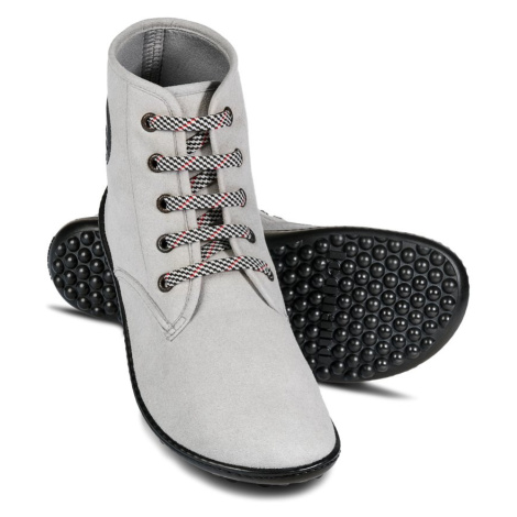 Barefoot členková obuv Leguano - Chester svetlo šedé