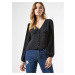 Black blouse with buttons Dorothy Perkins