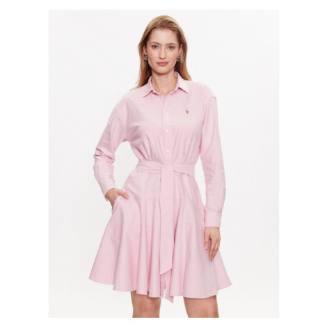 Polo Ralph Lauren Každodenné šaty 211915565001 Ružová Regular Fit
