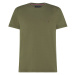 Tommy Hilfiger Tričko - STRETCH SLIM FIT TEE zelené