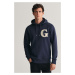 MIKINA GANT G GRAPHIC HOODIE EVENING BLUE