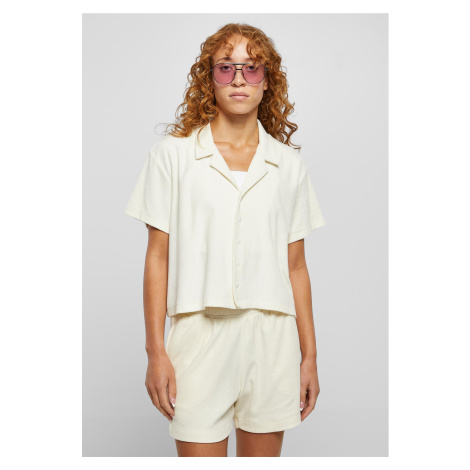 Women's Towel Resort Shirt - Light White Urban Classics