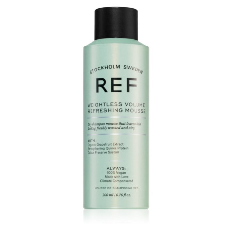 REF Weightless Volume Refreshing Mousse penový suchý šampón pre objem