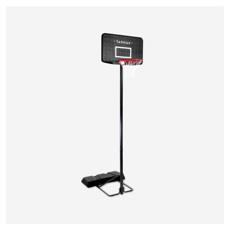 Basketbalový kôš na nastaviteľnom stojane 220-305 cm B100 čierny TARMAK