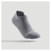 Detské nízke ponožky na tenis RS 160 3 páry sivé a čierne