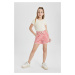 DEFACTO Girls Striped Shorts