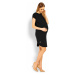 Čierne tehotenské šaty 1629C