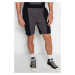 Trendyol Black Men's Regular/Normal Wear, Medium Length Textured Ottoman Color Block Shorts.